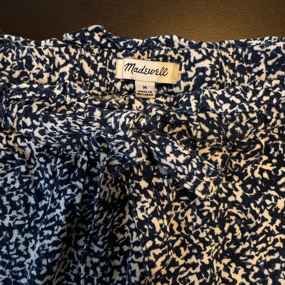 Madewell Tie-Front Pull-On Shorts (M)